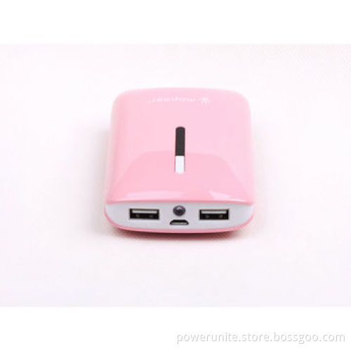 High-end, Easy for Travel Dual USB Port Popular Design 6,600mAh Backup Power Bank